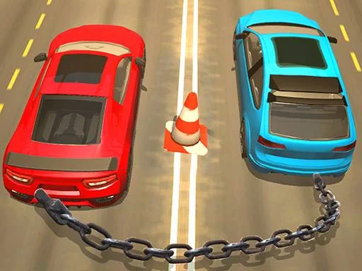 Dual Car Racing 3D: Chain Control